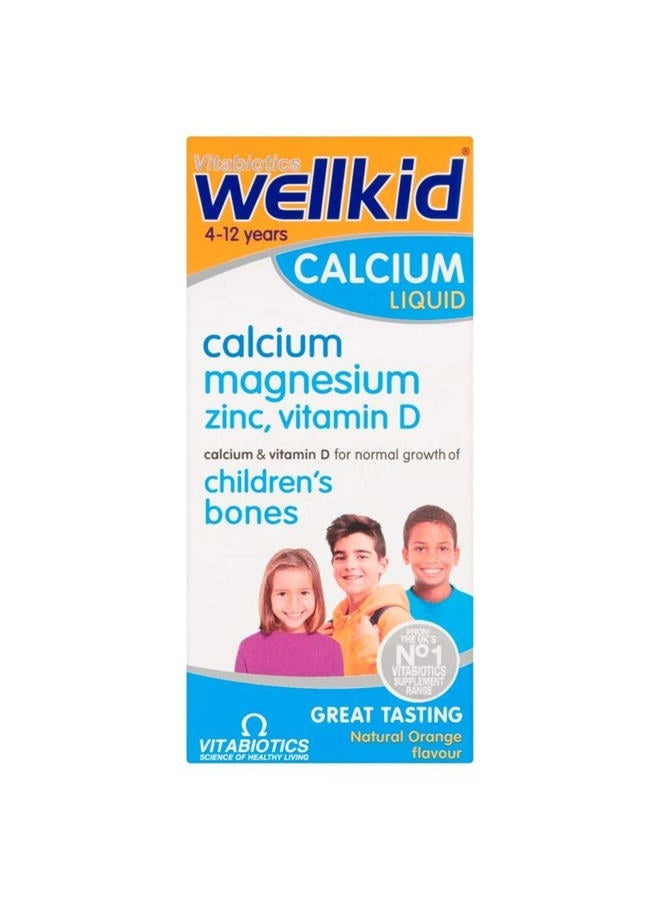 Wellkid by Vitabiotics Calcium Liquid 150ml - Image 1